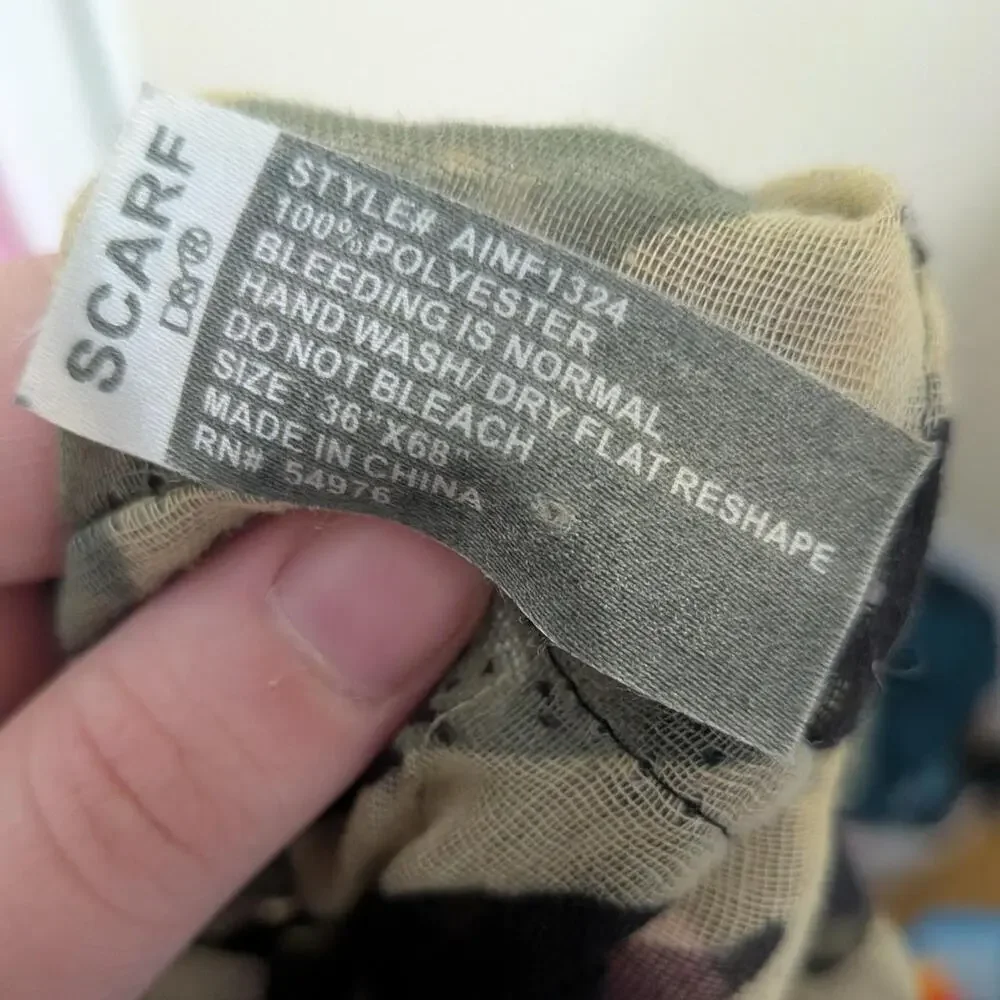 Y2K Zebra Print 100% Polyester Infinity Scarf